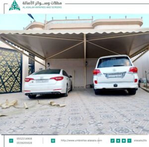 مظلات منزلية للسيارات بالرياض
