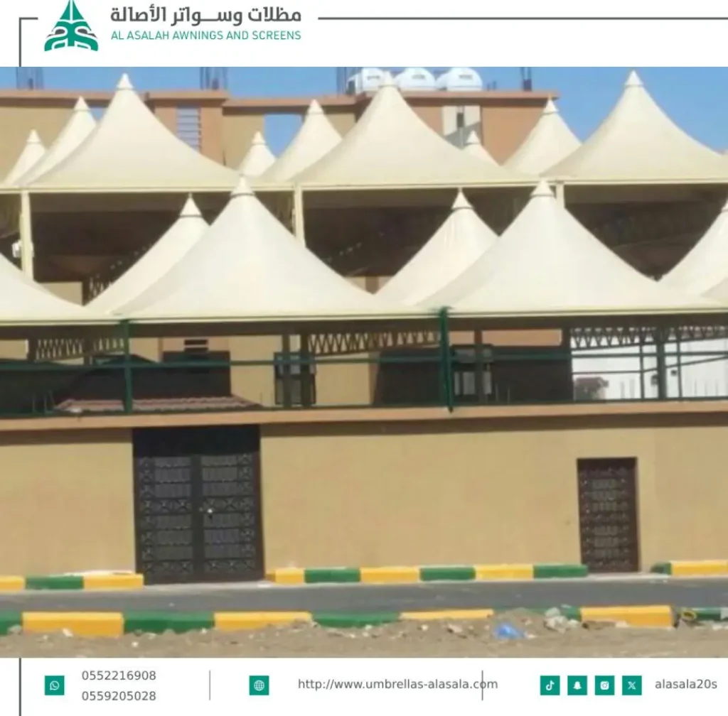 تركيب مظلات هرمية في الرياض